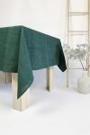 Dark - Emerald Green Linen Tablecloth