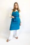 Linen Apron with Pockets for Kitchen, Garden