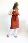 Linen Apron with Pockets for Kitchen, Garden