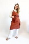 Linen Apron with Pockets for Kitchen, Garden