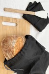 Drawstring Linen Bags for Food Storage on Kitchen