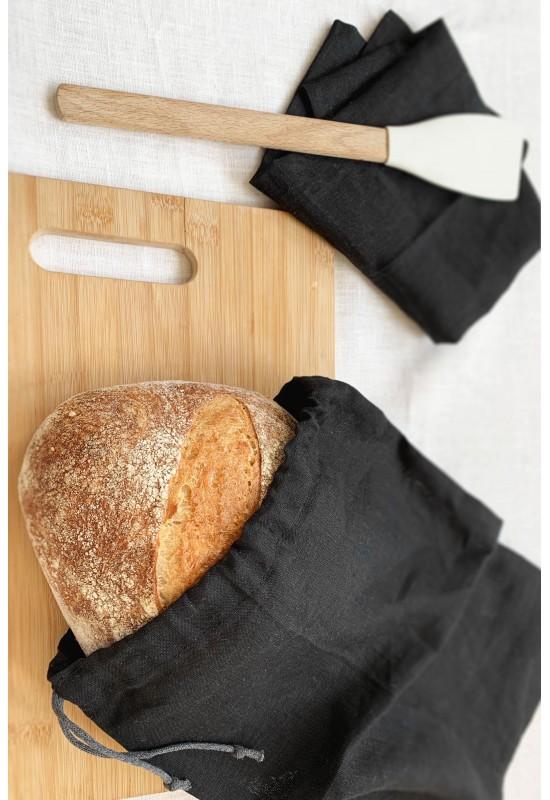 Reusable Linen Bags for Food Storage - Bread Keeper with Drawstring