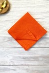 Orange Linen Cloth Napkins