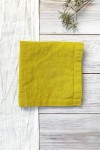 Linen Cloth Linen napkins in Yellow