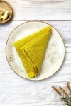 Linen Cloth Linen napkins in Yellow