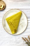 Linen Cloth Napkins in Yellow