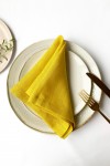 Linen Cloth Napkins in Yellow