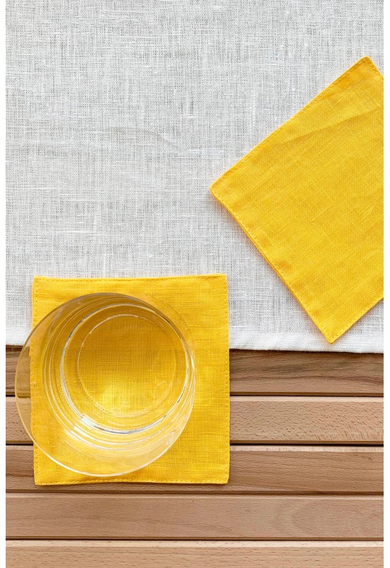 Linen Cloth Table Coasters