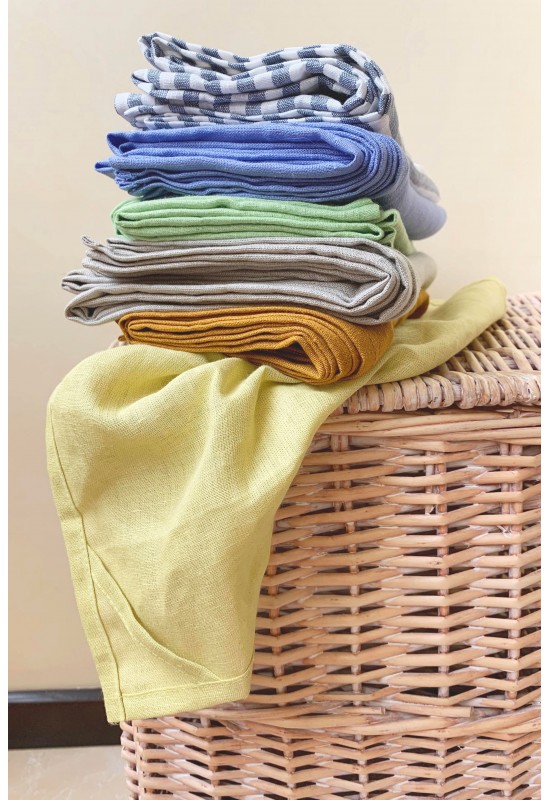 Linen towel for kitchen and bath