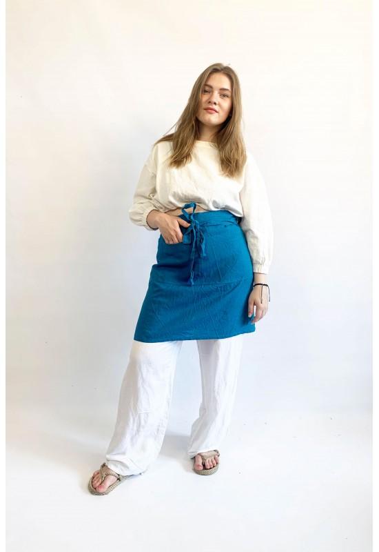 Linen waist apron with pockets 