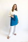 Linen waist apron with pockets 