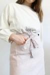 Linen waist apron with pockets 