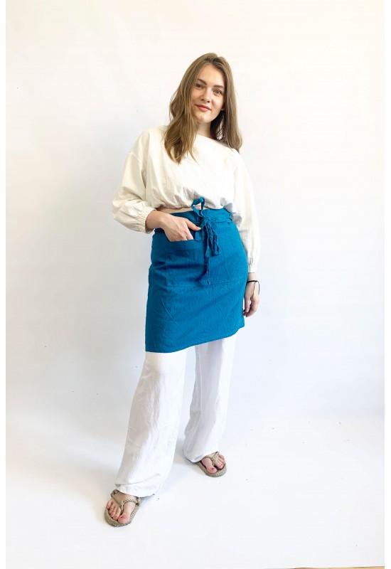 Linen waist apron with pockets 