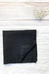 Black linen napkins Cloth Dinner Modern Wedding  