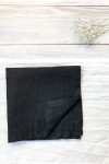 Black Linen Cloth Napkins