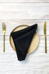 Black Linen Cloth Linen napkins