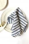 Blue stripes cloth napkins dinner linen nautical wedding