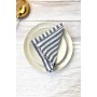 Linen napkins in Blue stripes