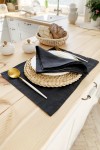 Dark Grey | Charcoal Linen Cloth Napkins