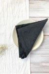 Dark Gray | Charcoal Linen Cloth Linen napkins