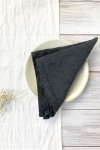 Dark Grey | Charcoal Linen Cloth Napkins