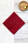 Red wine| Maroon linen cloth napkins 