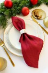 Red wine| Maroon linen cloth napkins 