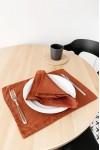 Terracotta | Burnt orange linen cloth napkins 