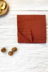 Terracotta | Burnt orange linen cloth napkins 