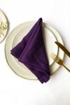 Violet purple linen napkin dinner wedding Eggplant 