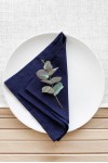 Navy Dark Blue | Linen Cloth Napkins 