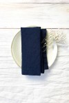 Navy Dark Blue | Linen Cloth Napkins 