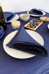 Navy Dark Blue | Linen Cloth Napkins 