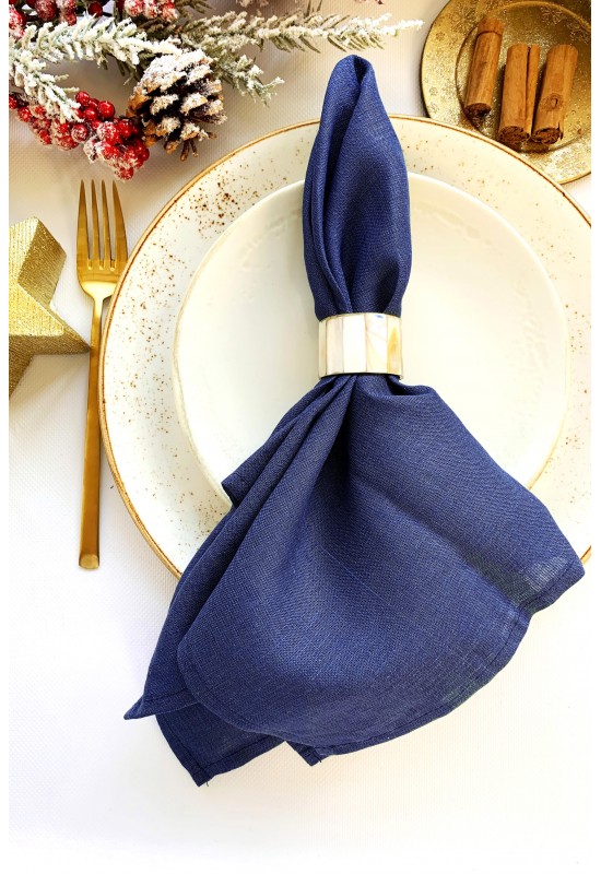 Navy Dark Blue | Linen Cloth Linen napkins 