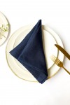 Navy Dark Blue | Linen Cloth Napkins 