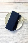 Navy Dark Blue | Linen Cloth Napkins 