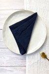 Navy Dark Blue | Linen Cloth Napkins 