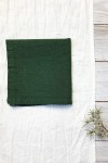 Emerald Dark Green Linen Cloth Napkins