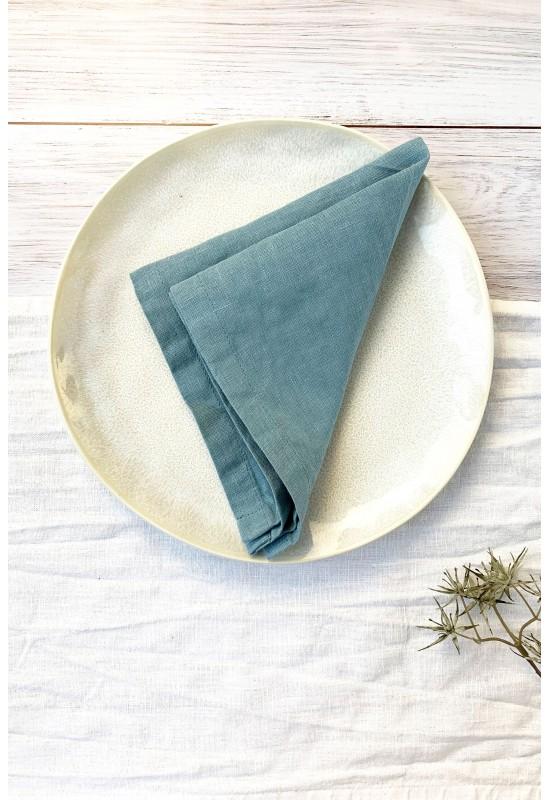 Dusty Light blue cloth napkin linen dinner wedding
