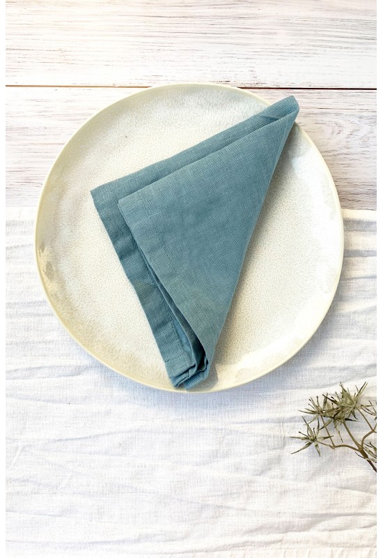 Light Dusty Blue Linen Cloth Linen napkins