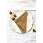 Linen napkins in Golden brown