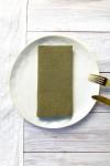 Cloth linen napkin olive green wedding dinner moss