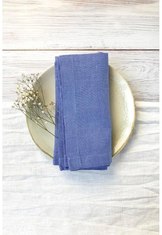 Linen napkins in Sky blue