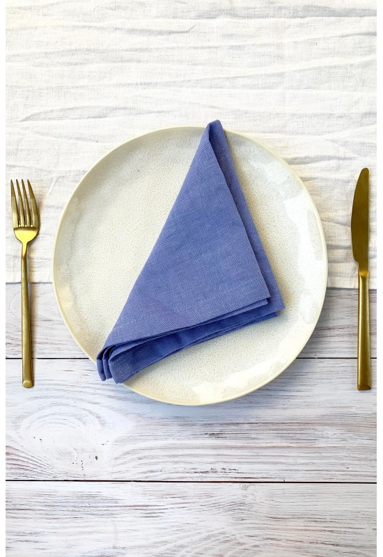 Light Sky Blue Linen Cloth Napkins