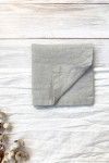 Linen Cloth Napkins in Light Gray