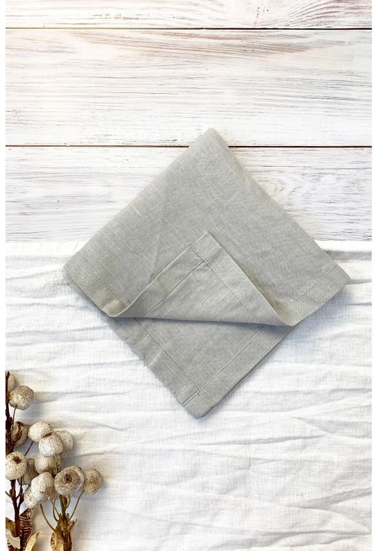 Linen Cloth Napkins in Light Gray