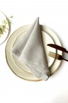 Linen Cloth Napkins in Light Gray