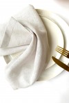 Linen Cloth Napkins in Light Gray