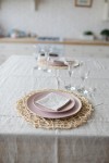 Light Gray Beige Linen Cloth Napkins