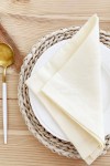 Off-White | Ivory Linen Cloth Linen napkins 